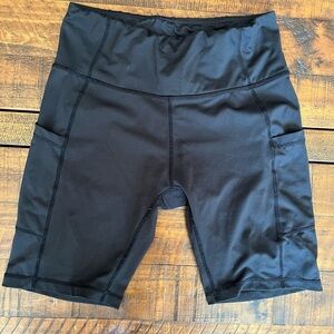 Baleaf Women's Classic Black Bike Shorts With Pockets